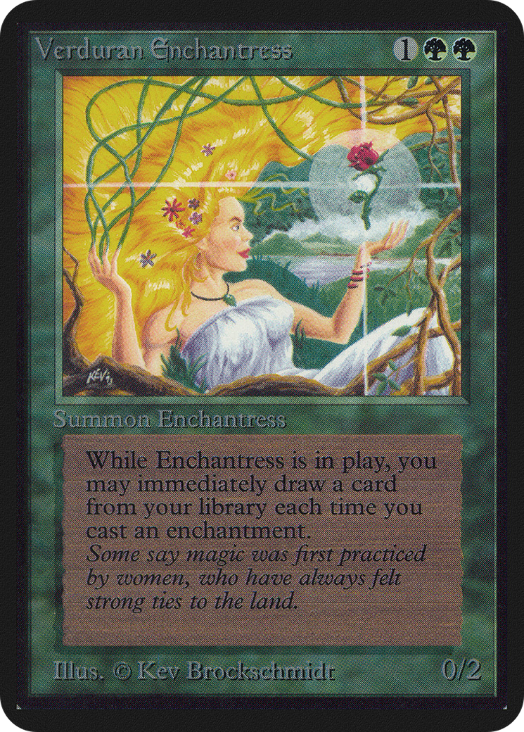 Verduran Enchantress [Alpha Edition] - Trinity Hobby