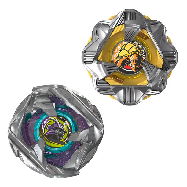 Hasbro Beyblade X Calibur Samurai 6-70M BX & Obsidian Shell 3-85S