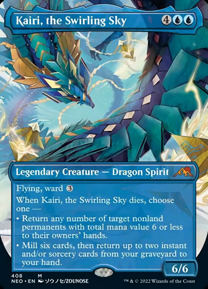 Kairi, the Swirling Sky (Borderless Alternate Art) [Kamigawa: Neon Dynasty] - Trinity Hobby