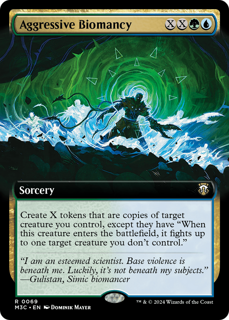 Aggressive Biomancy (Extended Art) (Ripple Foil) [Modern Horizons 3 Commander] - Trinity Hobby