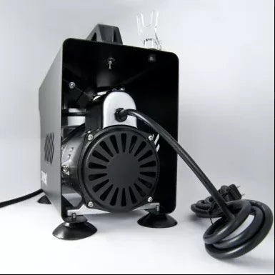 AC-501X MINI AIR COMPRESSOR WITH 2M BLACK & ORANGE BRAIDED HOSE - Trinity Hobby