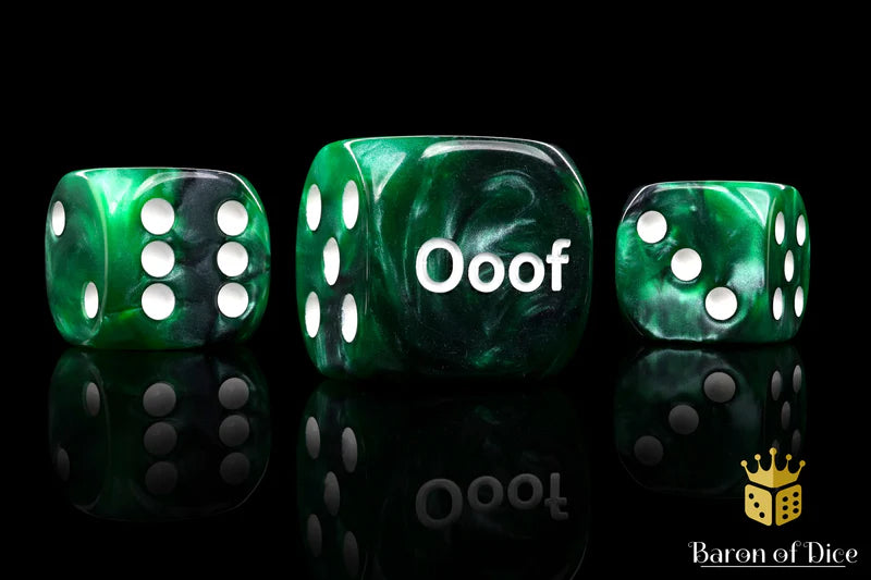 [Pre-Order] Baron of Dice - (ROUND EDGE) Ooof Dice [25 CT] - Trinity Hobby