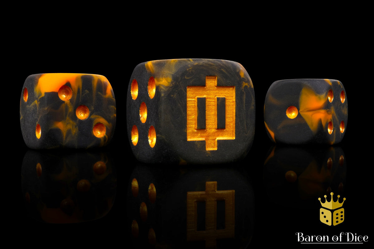 Baron of Dice - (ROUND EDGE) Lava Rune [25 CT]