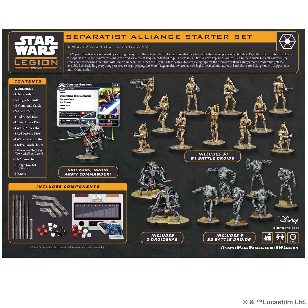 Star Wars: Legion: Seperatist Alliance - Starter Set (ML) - Trinity Hobby