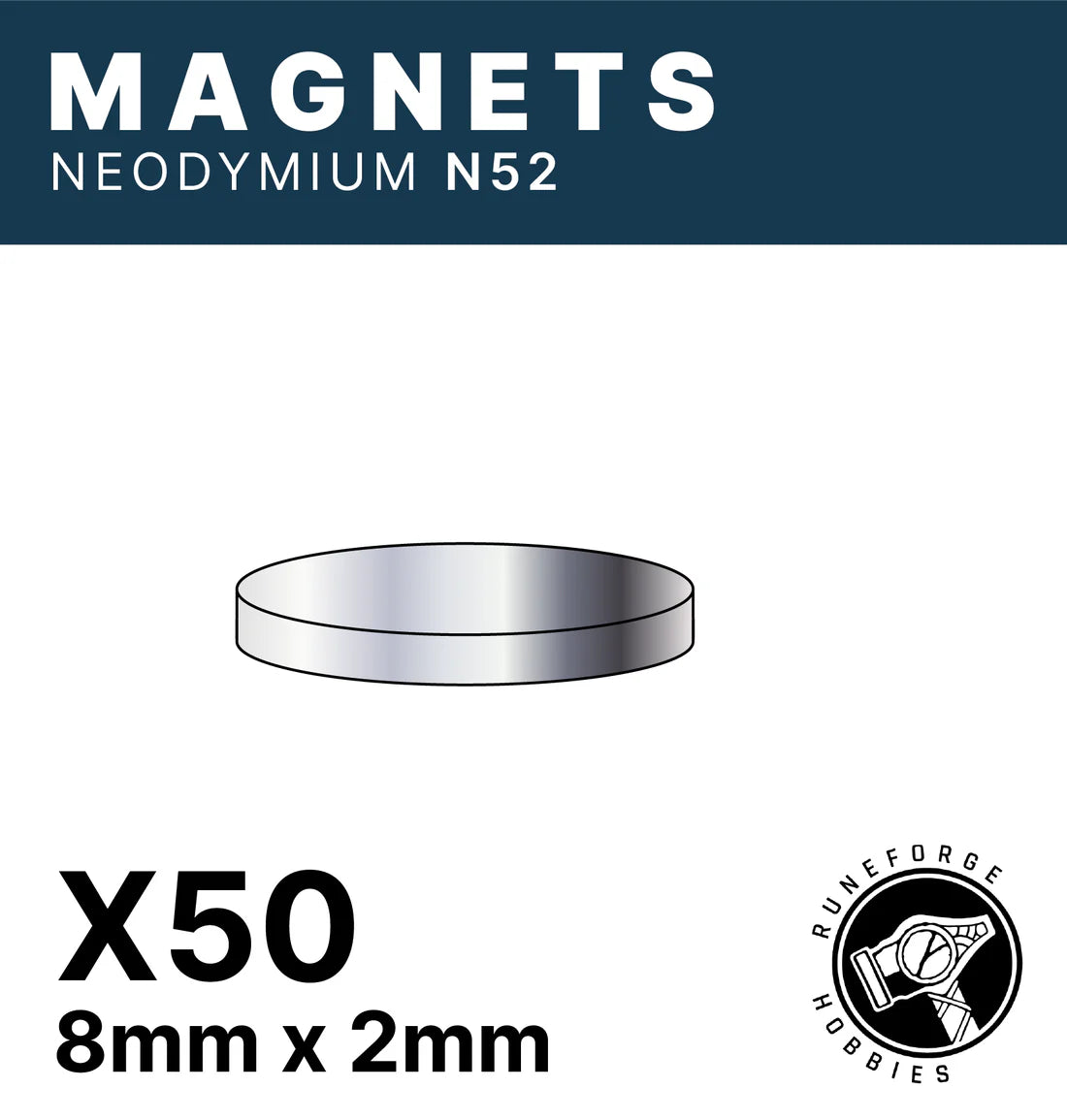 Runeforge Hobbies - N52 Magnets - 5*2mm x50 (Copy) - Trinity Hobby