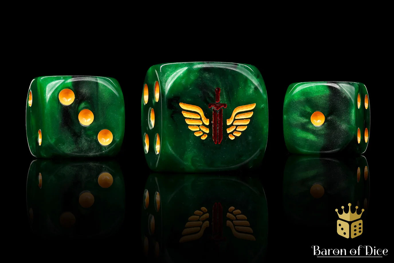 [Pre-Order] Baron of Dice - (ROUND EDGE) Angels of Death [25 CT] - Trinity Hobby