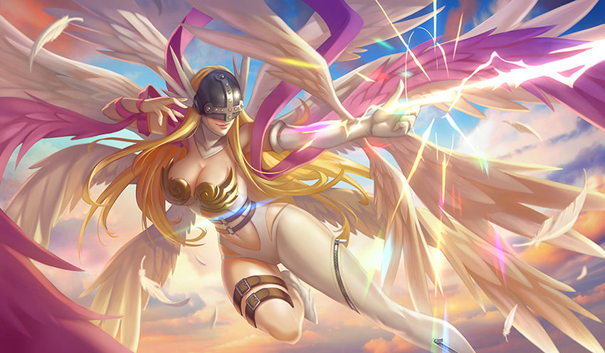 Manamoon Angel of Light 1-Player Deluxe Rubber Playmat (Limit 1 Per Person) - Trinity Hobby