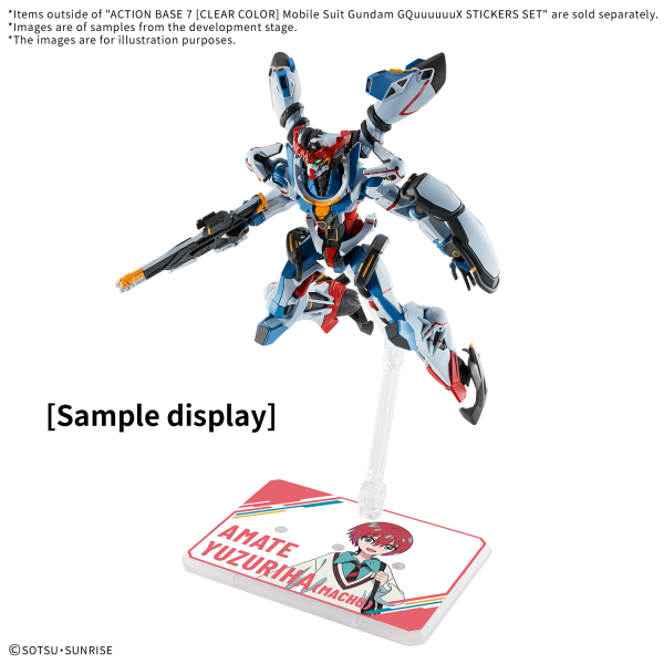 ACTION BASE 7 ［CLEAR COLOR］ Mobile Suit Gundam GQuuuuuuX STICKERS SET - Trinity Hobby