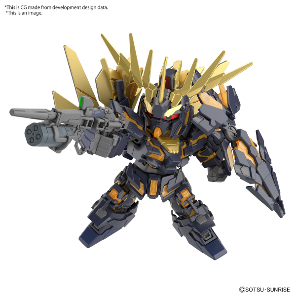 SD GUNDAM CROSS SILHOUETTE UNICORN GUNDAM 02 BANSHEE (DESTROY MODE) & BANSHEE NORN PARTS SET - Trinity Hobby