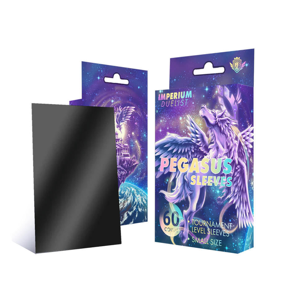 Imperium Duelist: Japanese Sized Peagasus Sleeves Cosmic Black