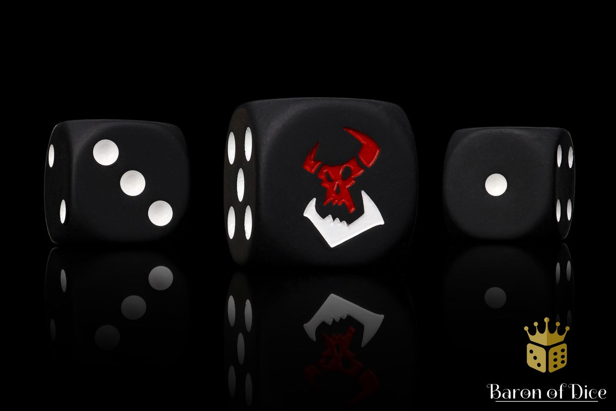Baron of Dice - (ROUND EDGE) Black Orc [25 CT]