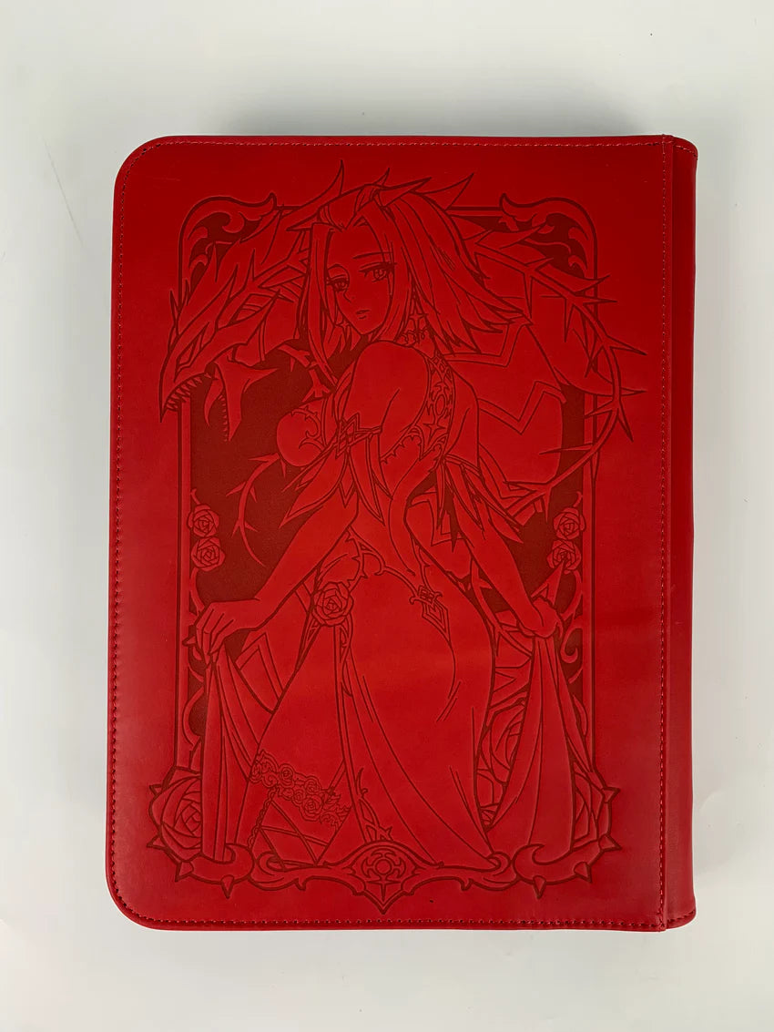 Manamoon Blackrose Gown Limited Authentic Leather 9-Pocket Trading Card Binder (Limit 1 Per Person) - Trinity Hobby
