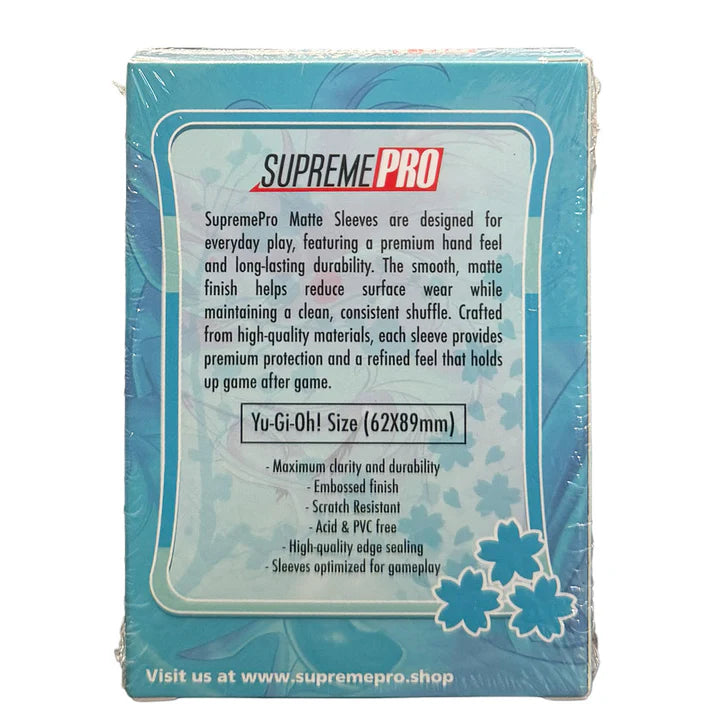 SupremePro Matte - Blue Premium Japanese TCG Card Sleeves