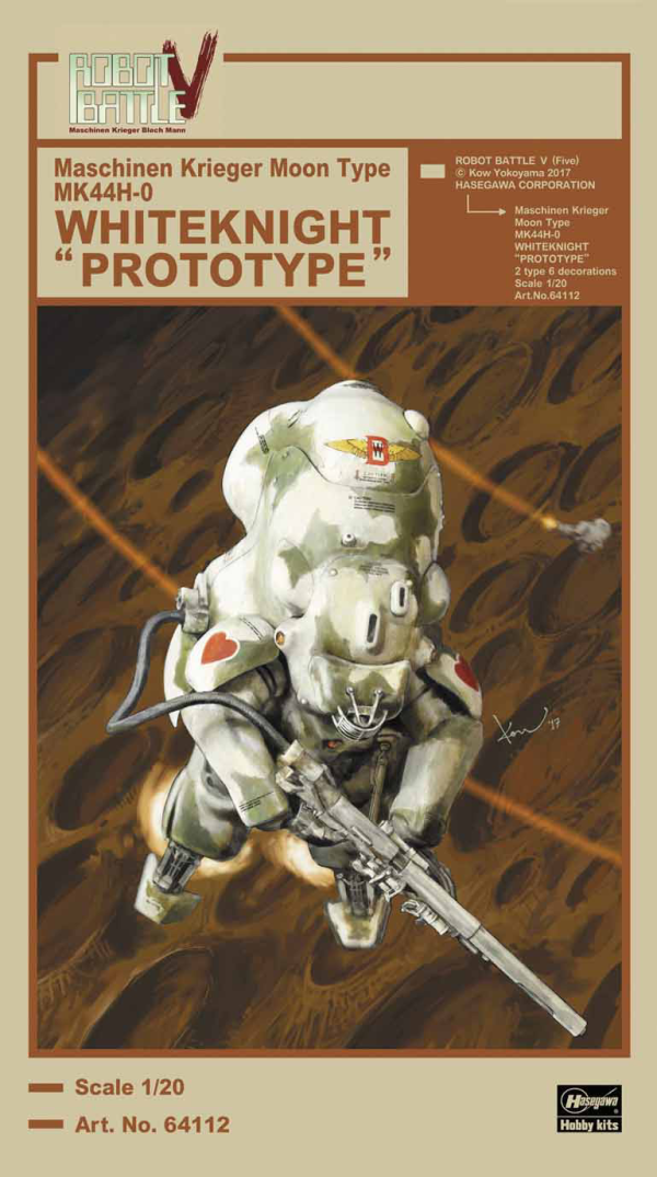1/20 ROBOT BATTLE V(Five) Maschinen Krieger Moon Type MK44H-0 WHITEKNIGHT "PROTOTYPE" - Trinity Hobby
