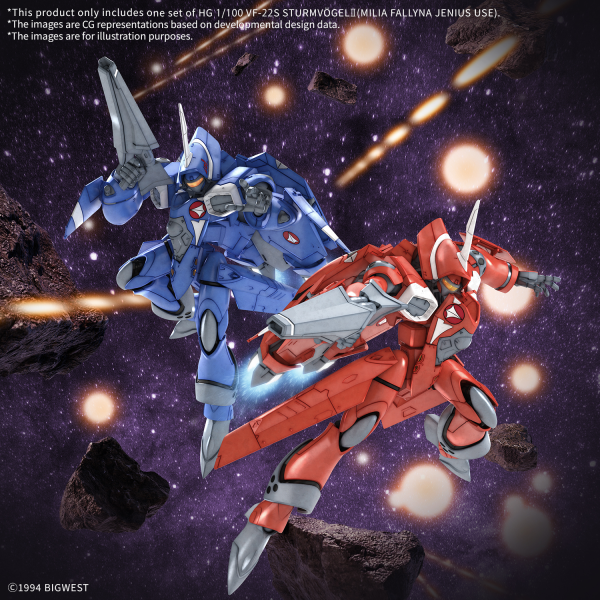 HG 1/100 VF-22S STURMVOGEL Ⅱ MILIA FARINA JENIUS USE - Trinity Hobby