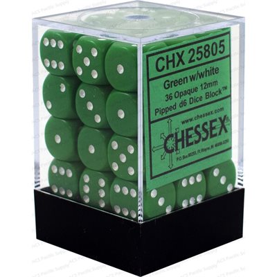 Opaque: 36D6 Green/White - Trinity Hobby