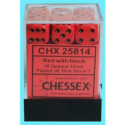 Opaque: 36D6 Red/Black - Trinity Hobby