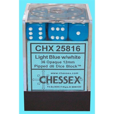 Opaque: 36D6 Light Blue/White - Trinity Hobby