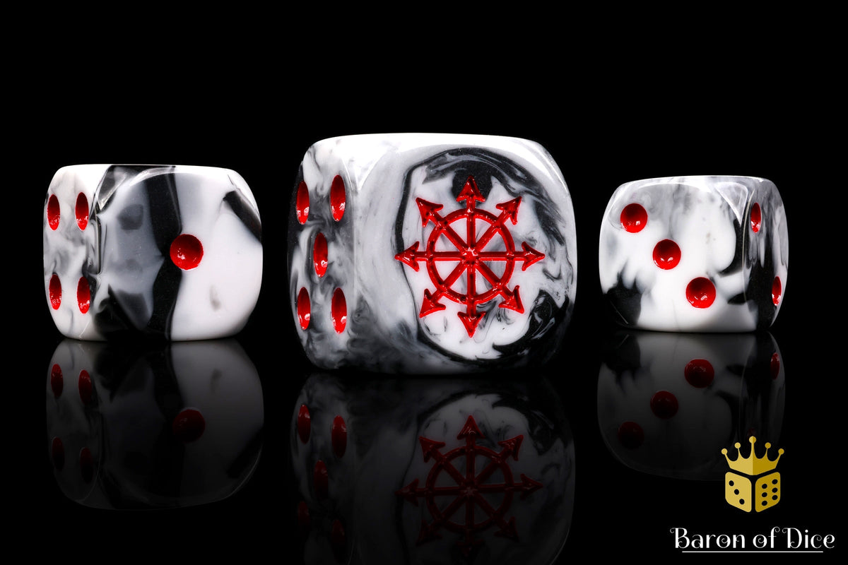 Baron of Dice - (ROUND EDGE) Chaos Demon - Marbled [25 CT]