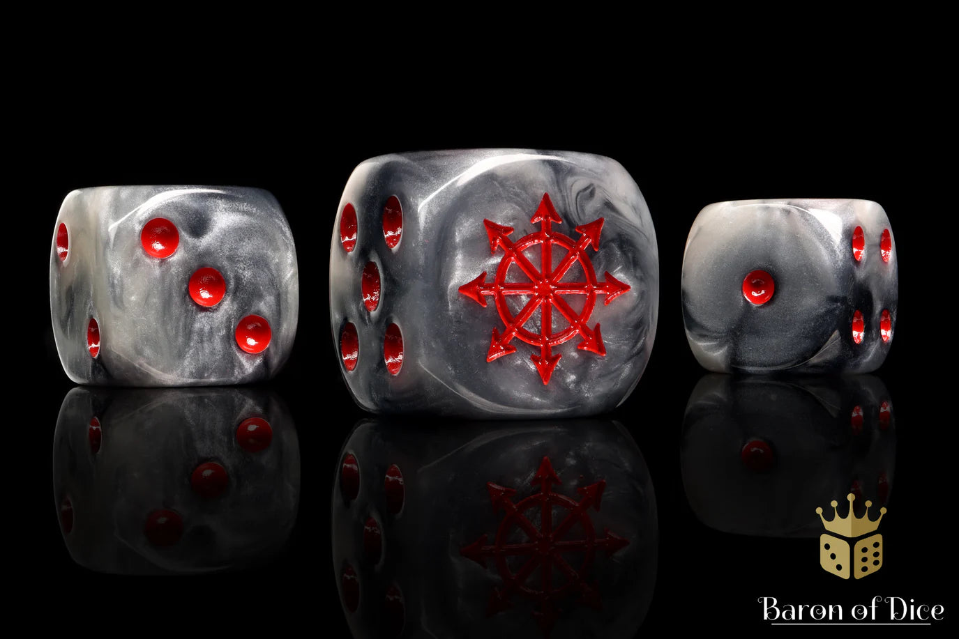 [Pre-Order] Baron of Dice - (ROUND EDGE) Chaos Demon - Red Star [25 CT] - Trinity Hobby