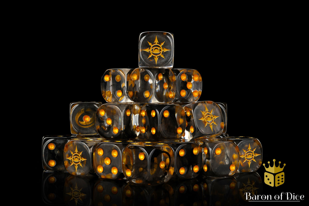 Baron of Dice - (ROUND EDGE) Chaos Demon - Translucent [25 CT]