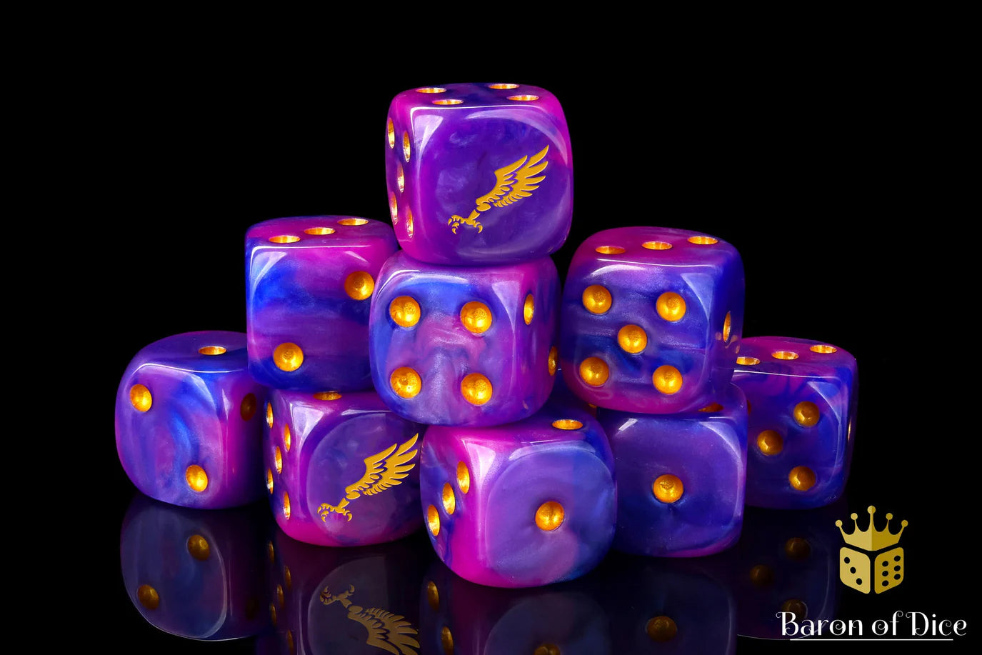 [Pre-Order] Baron of Dice - (ROUND EDGE) Children Of Profligacy - Gold [25 CT] - Trinity Hobby