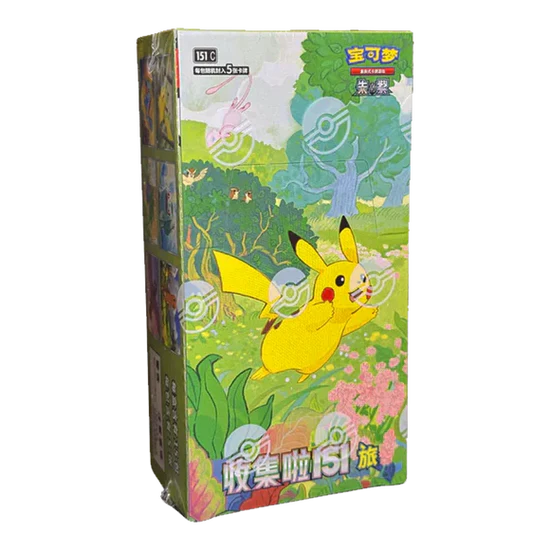 Pokemon Collect 151 Journey Vol 1 Simplified Chinese Slim Booster Box - Trinity Hobby
