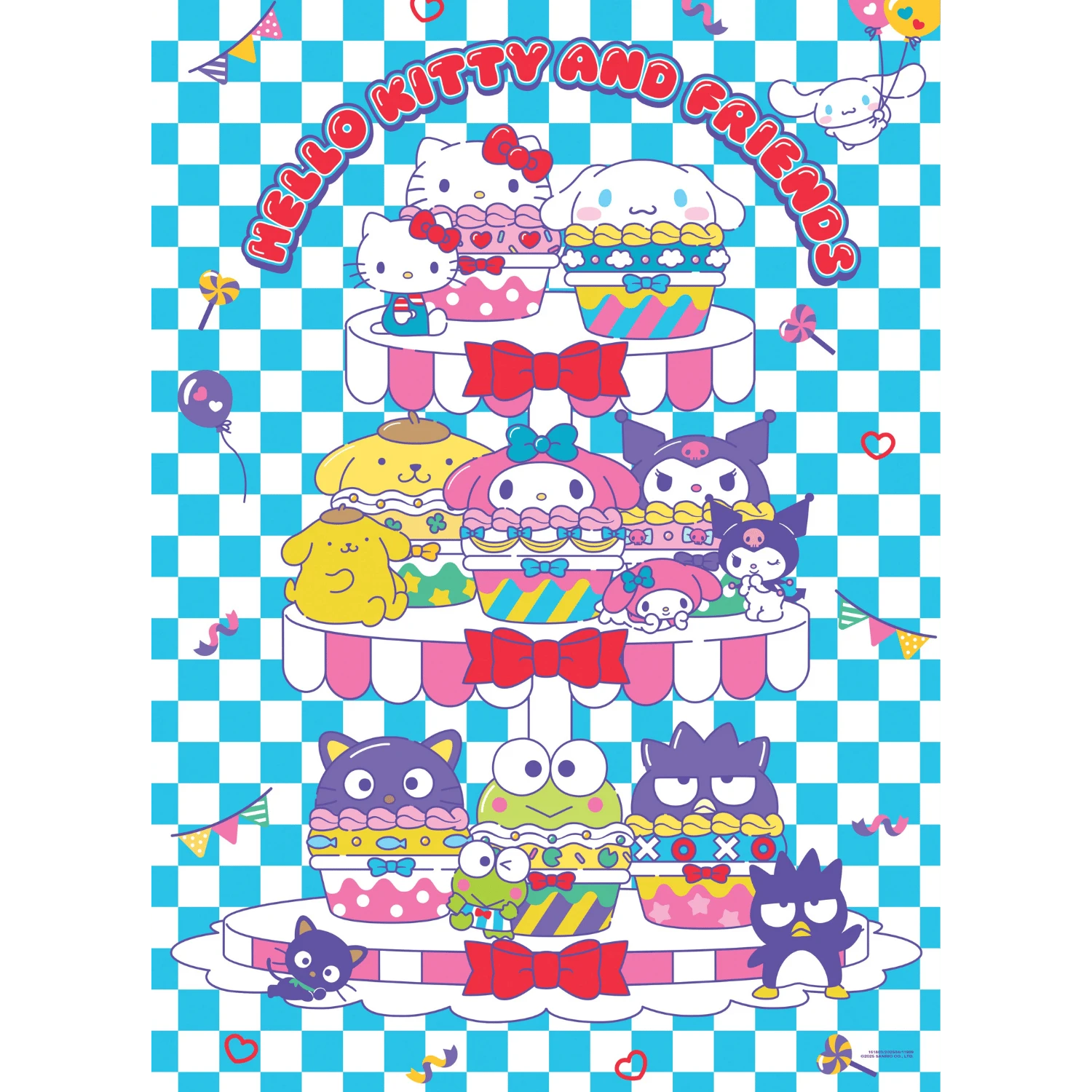 PUZZLE 1000pc HELLO KITTY "SWEET CUPCAKES" - Trinity Hobby