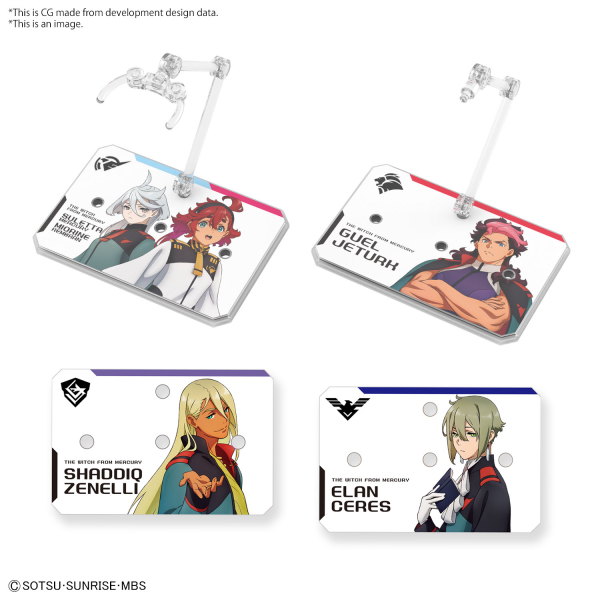 BANDAI ACTION BASE 6 [CLEAR COLOR] MOBILE SUIT GUNDAM THE WITCH FROM MERCURY STICKERS SET - Trinity Hobby