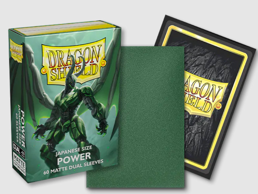 DRAGON SHIELD SLEEVES JAPANESE DUAL MATTE  POWER - Trinity Hobby