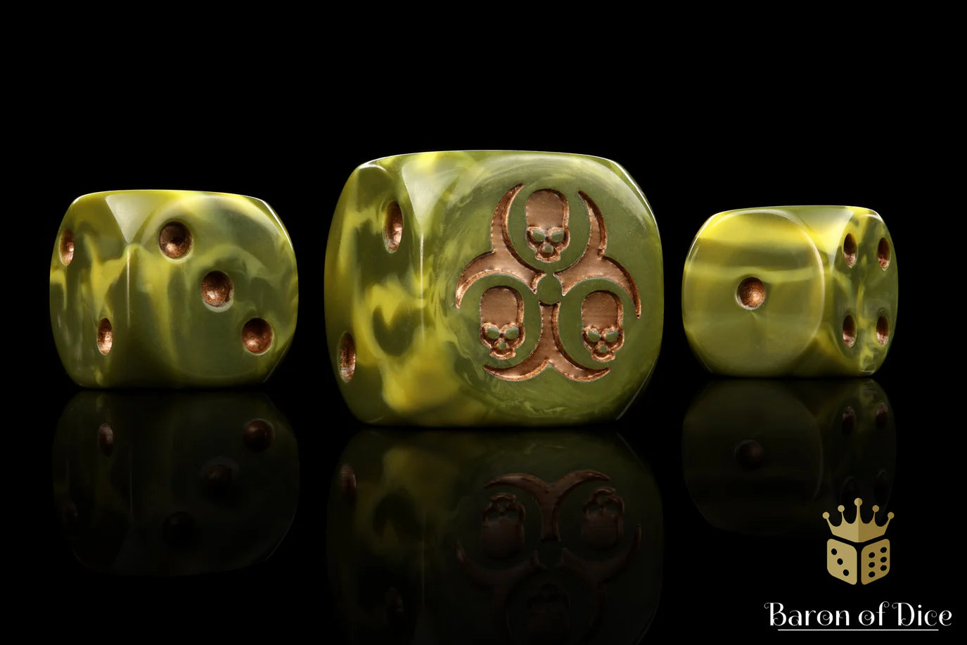 [Pre-Order] Baron of Dice - (ROUND EDGE) Diseased [25 CT] - Trinity Hobby