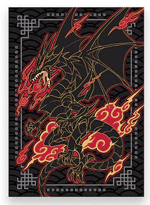 Manamoon Diviner Dragons Sleeves (JP) - Ebony (100CT) (Limit 1 Per Person) - Trinity Hobby