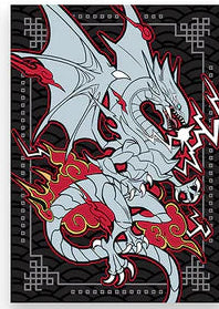 Manamoon Diviner Dragons Sleeves (JP) - Ivory (70CT) (Limit 1 Per Person) - Trinity Hobby