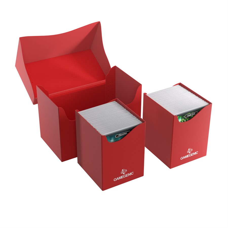 Deck Box: Double Deck Holder 200+XL  Red - Trinity Hobby