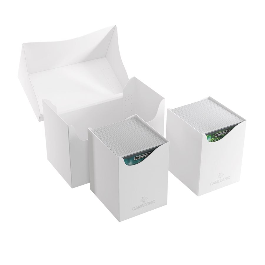 Deck Box: Double Deck Holder 200+XL  White - Trinity Hobby