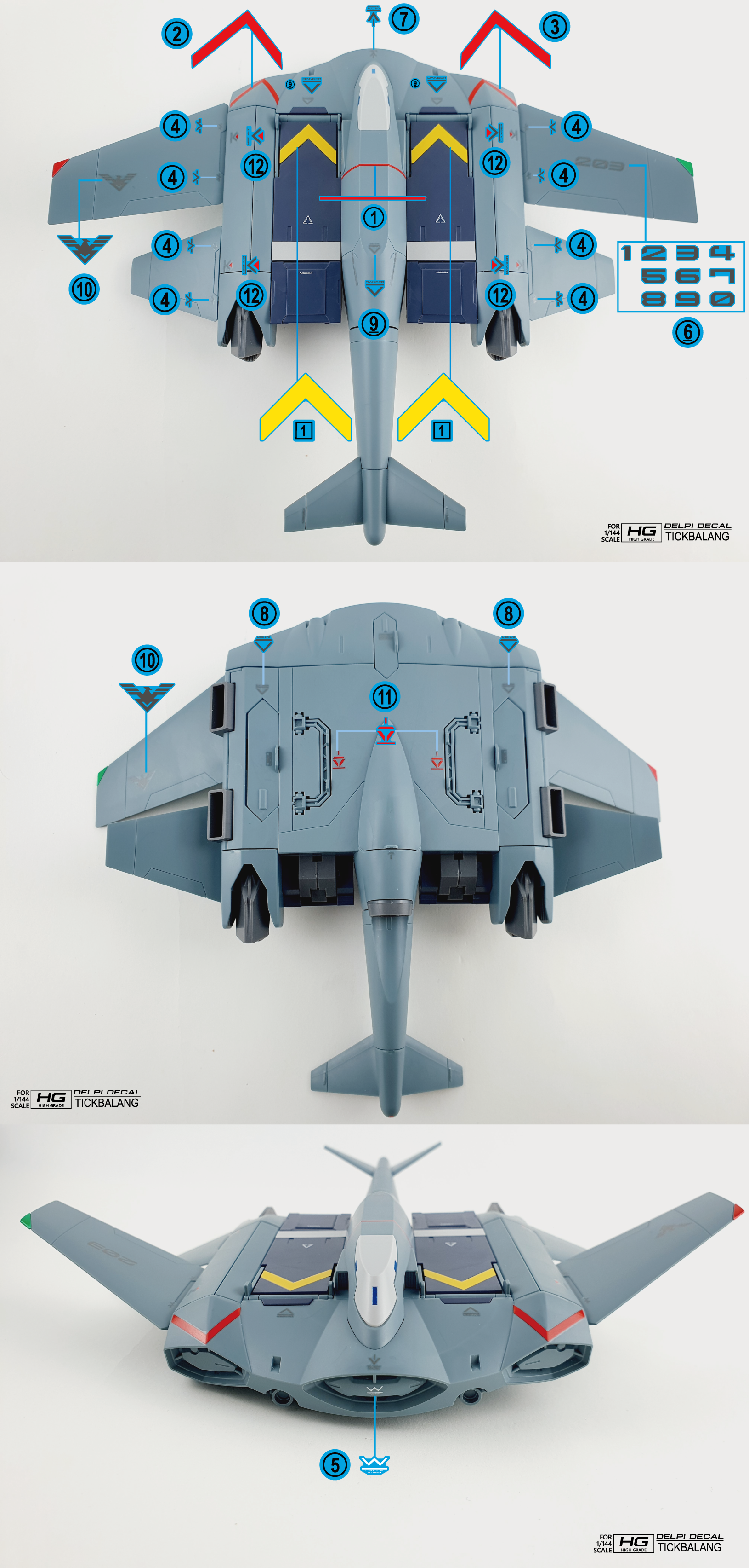 Delpi Decals HG TICKBALANG WATER DECAL - Trinity Hobby
