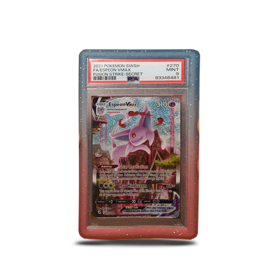 Bumper Graded slab Protector for PSA (Blue-Pink Glitter) - Trinity Hobby