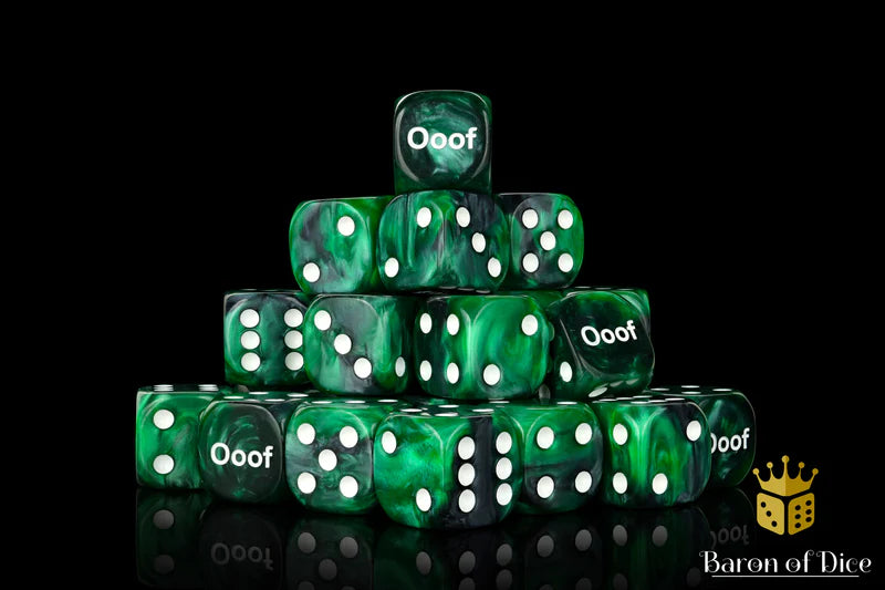 [Pre-Order] Baron of Dice - (ROUND EDGE) Ooof Dice [25 CT] - Trinity Hobby