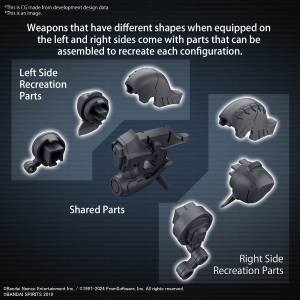 BANDAI Hobby 30MM OPTION PARTS SET ARMORED CORE Ⅵ FIRES OF RUBICON WEAPON SET 01 - Trinity Hobby