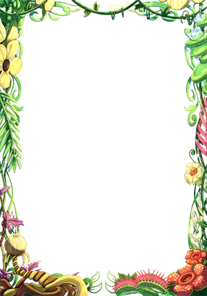 Manamoon Feral Flora Border Oversleeves (70CT Standard) (Limit 1 Per Person) - Trinity Hobby
