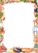 Manamoon Pokemaids Border Oversleeves - Fiery Food 
