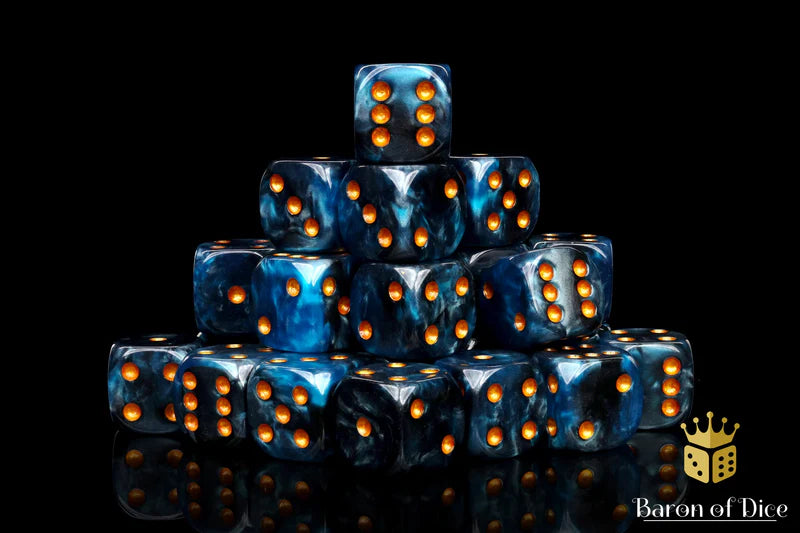 [Pre-Order] Baron of Dice - (ROUND EDGE) Ocean Depths Dice [25 CT] - Trinity Hobby