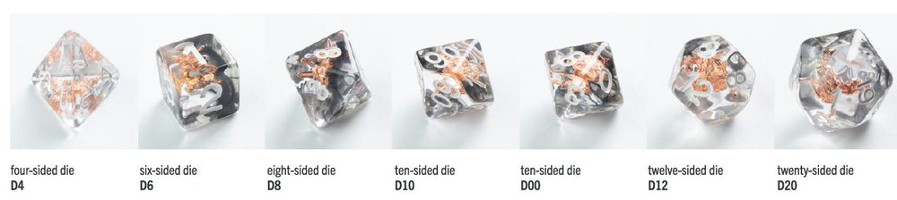 Embraced Series: Shield & Weapons: RPG  Dice Set (7pcs)