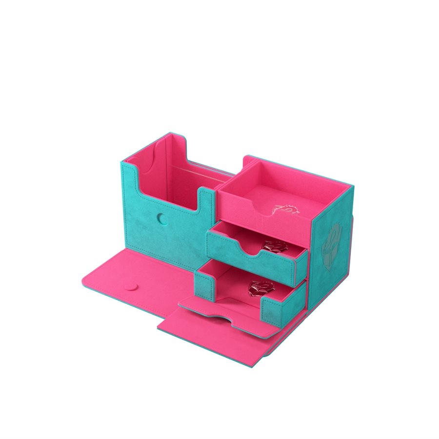 Deck Box: The Academic 133+ XL Teal/Pink - Trinity Hobby