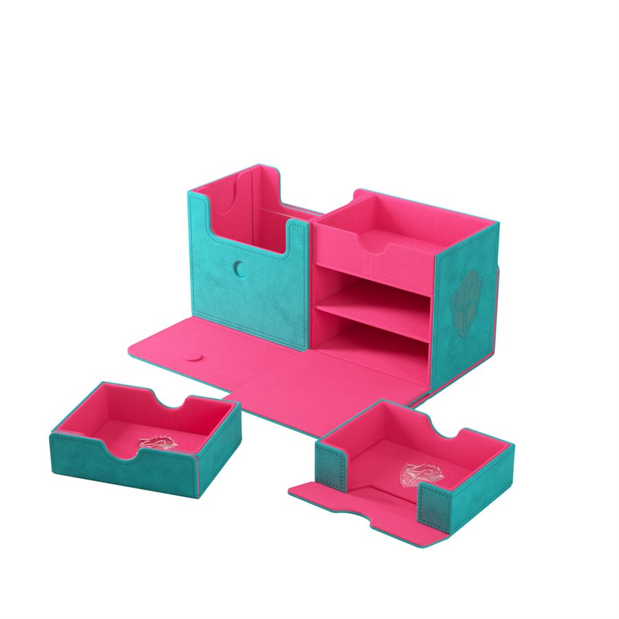 Deck Box: The Academic 133+ XL Teal/Pink - Trinity Hobby