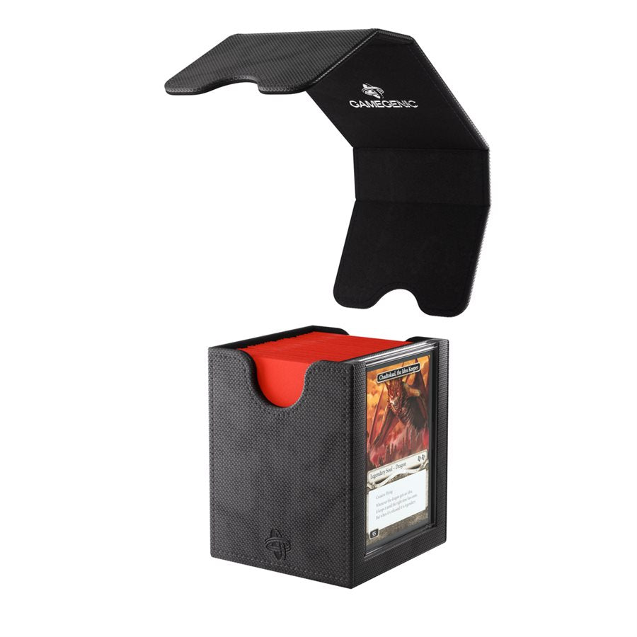 Deck Box: Squire Plus XL: Black (100 ct) - Trinity Hobby