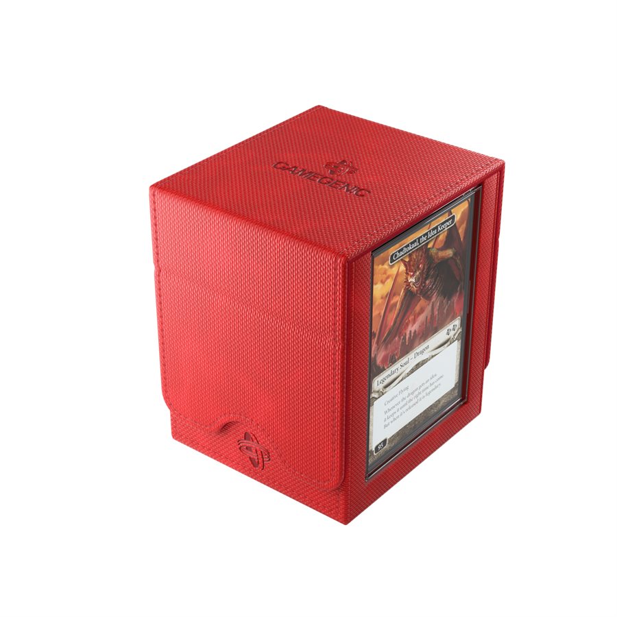 Deck Box: Squire Plus XL: Red (100 ct) (ML) - Trinity Hobby