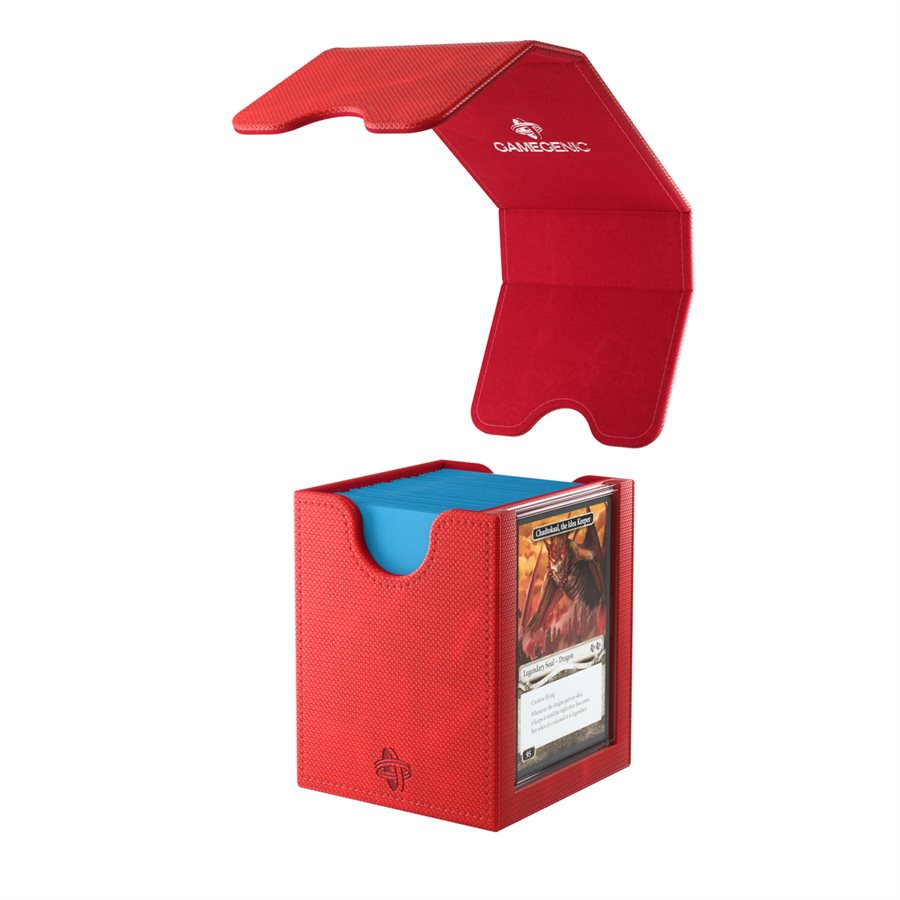 Deck Box: Squire Plus XL: Red (100 ct) (ML) - Trinity Hobby