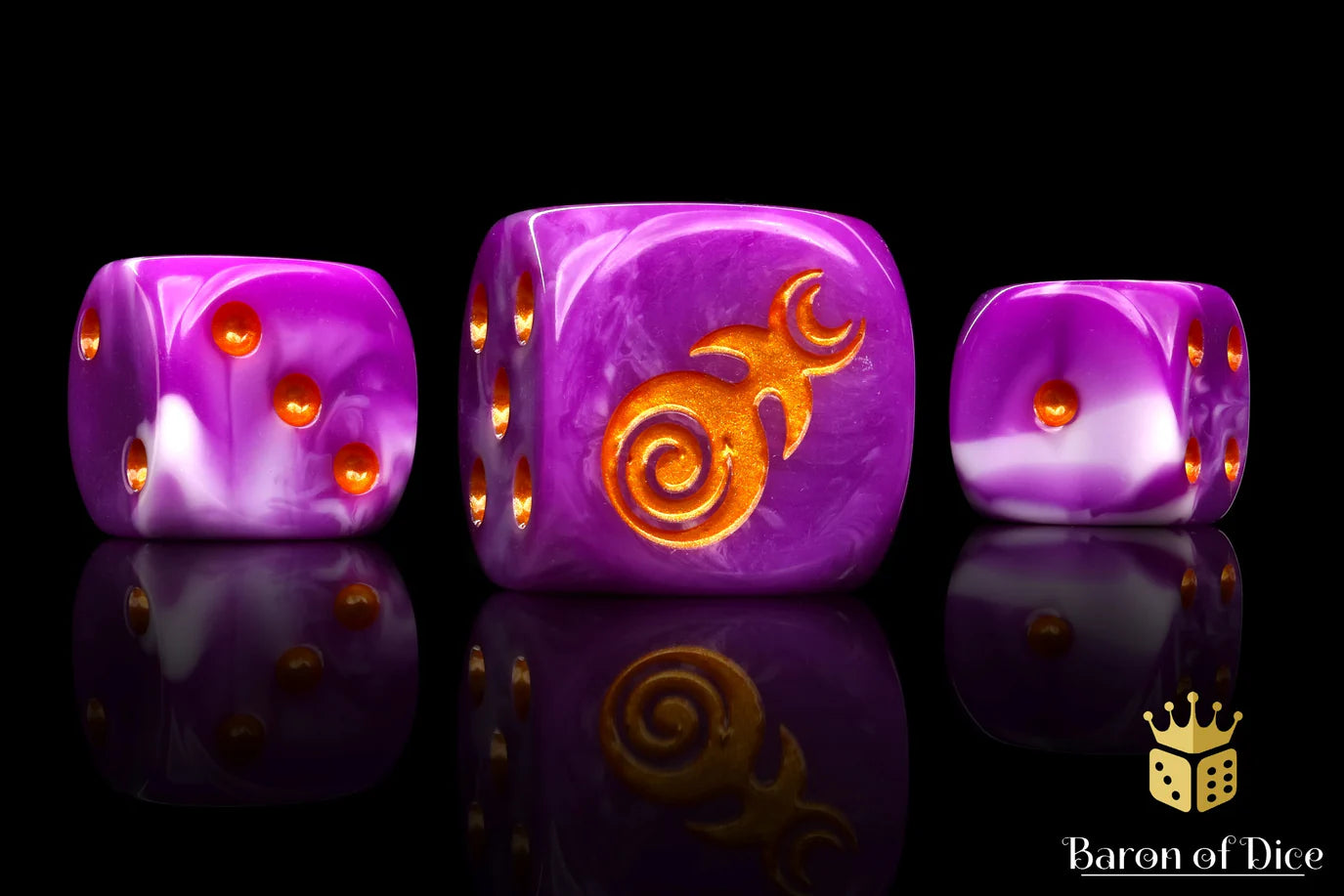[Pre-Order] Baron of Dice - (ROUND EDGE) Gluttony - Gold [25 CT] - Trinity Hobby