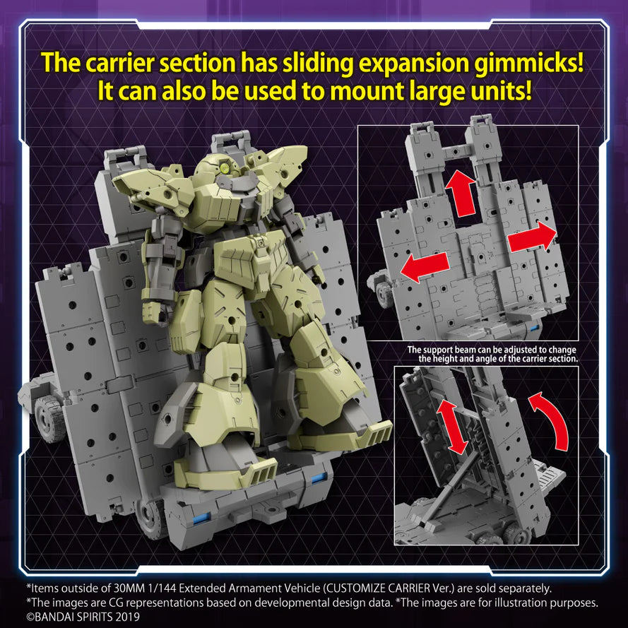 30MM 1/144 Extended Armament Vehicle (CUSTOMIZE CARRIER Ver.) - Trinity Hobby